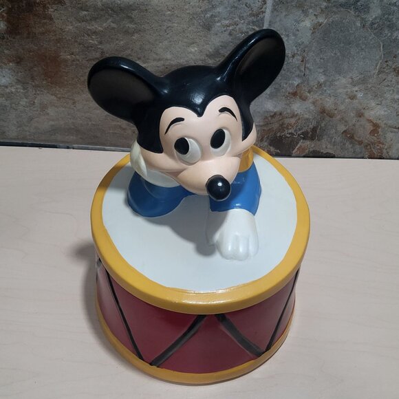 Mickey Mouse Cookie Jar Drum Walt Disney Productions S 869 - Picture 6 of 11